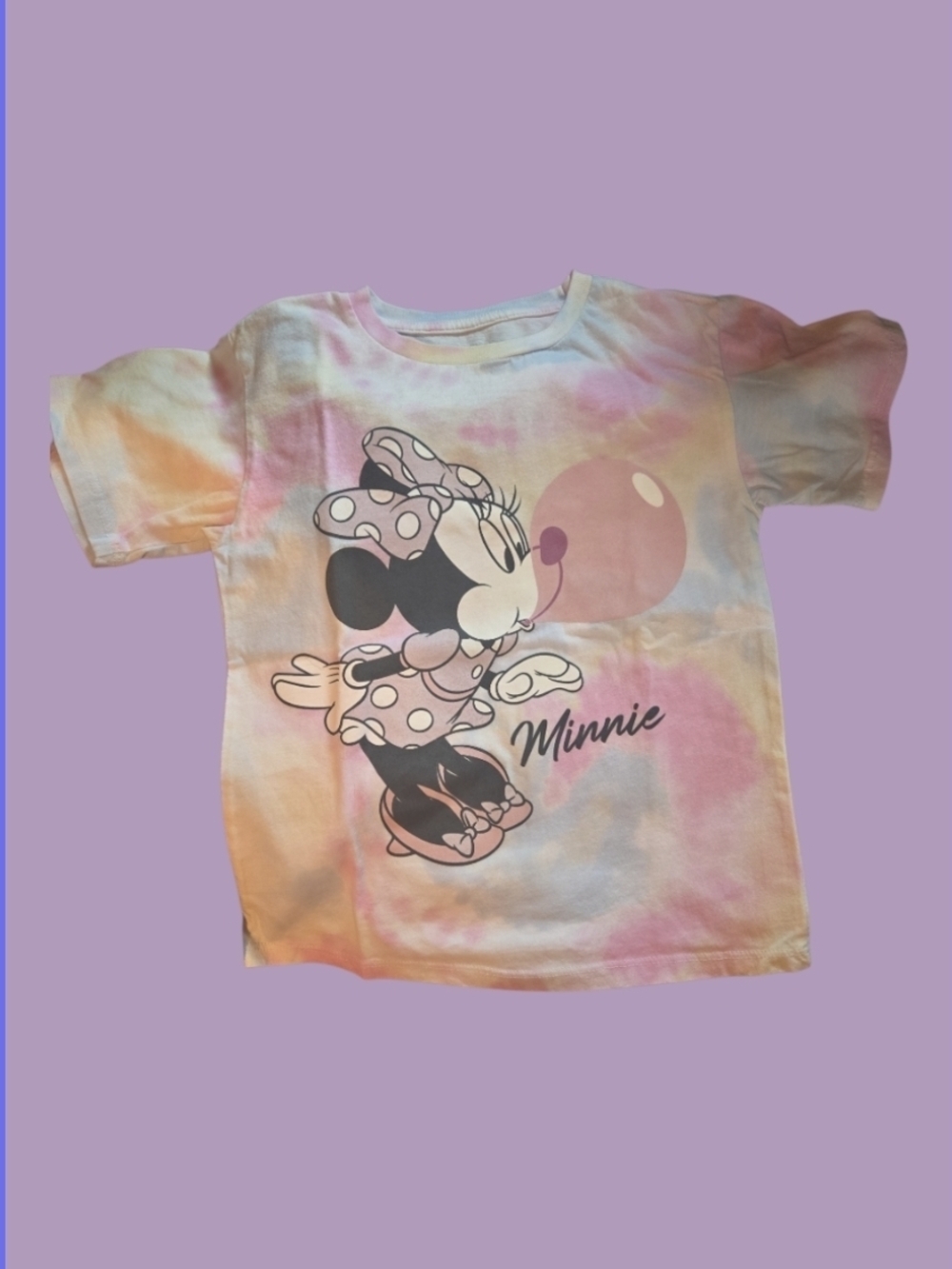 Disney Minnie Mouse Pastel Tie-Dye Tee - Size XS EUC